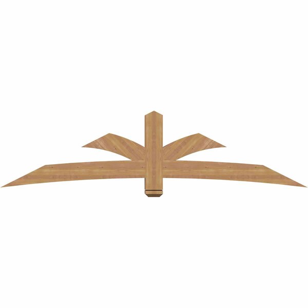 Ekena Millwork Davenport Timber Gable Bracket, Western Red Cedar, 96"W x 24"H x 5 1/2"D x 5 1/2"F, 6/12 Pitch GBW096X24X0606DAV00SWR - main